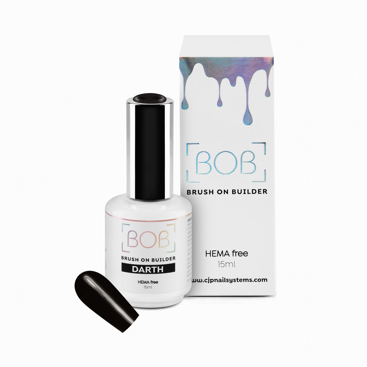 black builder gel in a bottle