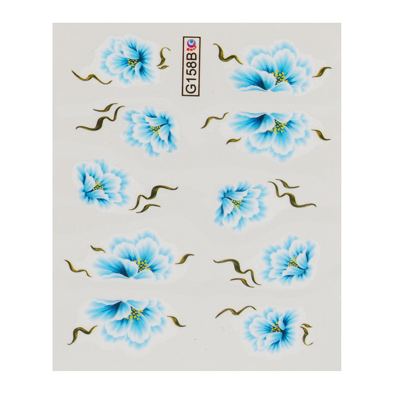 One Stroke Blue Water Decals