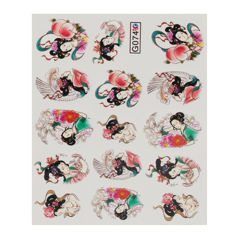 Geisha Girls Water Decals