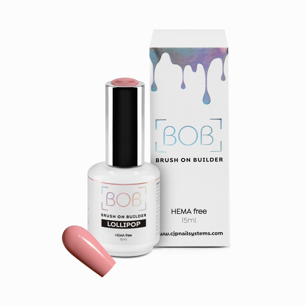 pink builder gel in a bottle