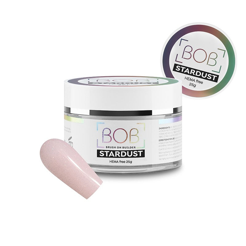 soft pink sparkle builder gel pot