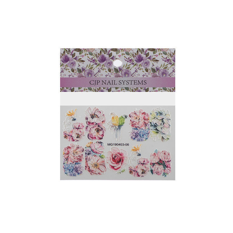 5D Water Decals Summer Flowers