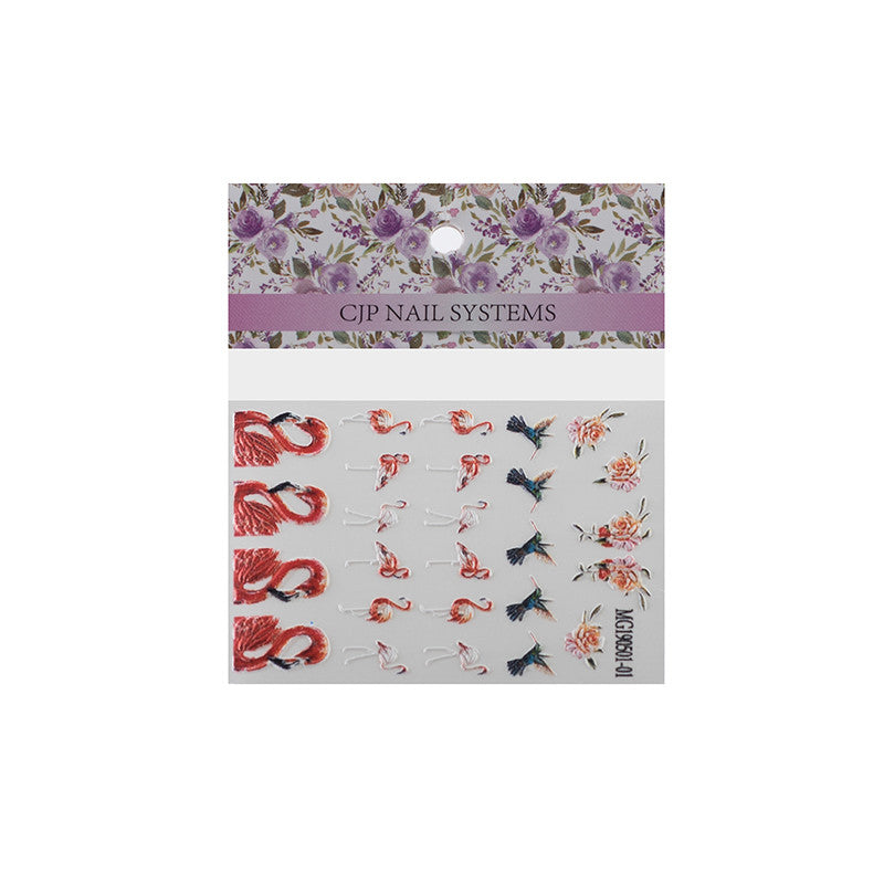 5D Water Decals Flamingos