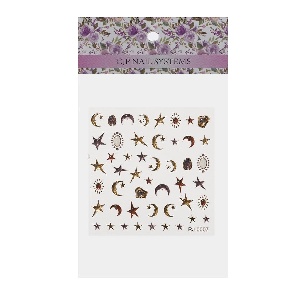 Moon and Stars Sticker