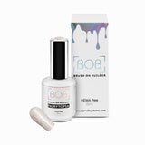 pale pink glitter builder gel in a bottle