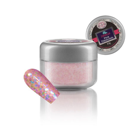 Pink Diamonds Powder Pot