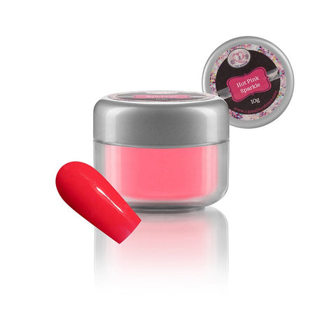 Hot Pink Sparkle Powder Pot