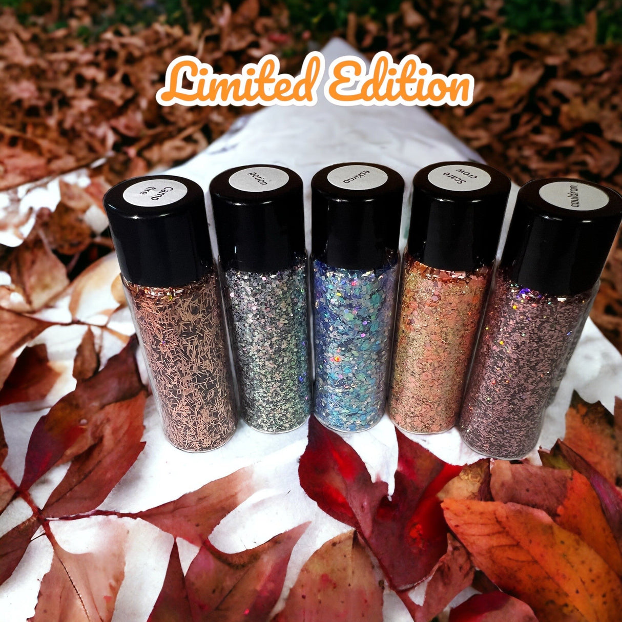 5 X 10g Autumn/Wintery Glitters