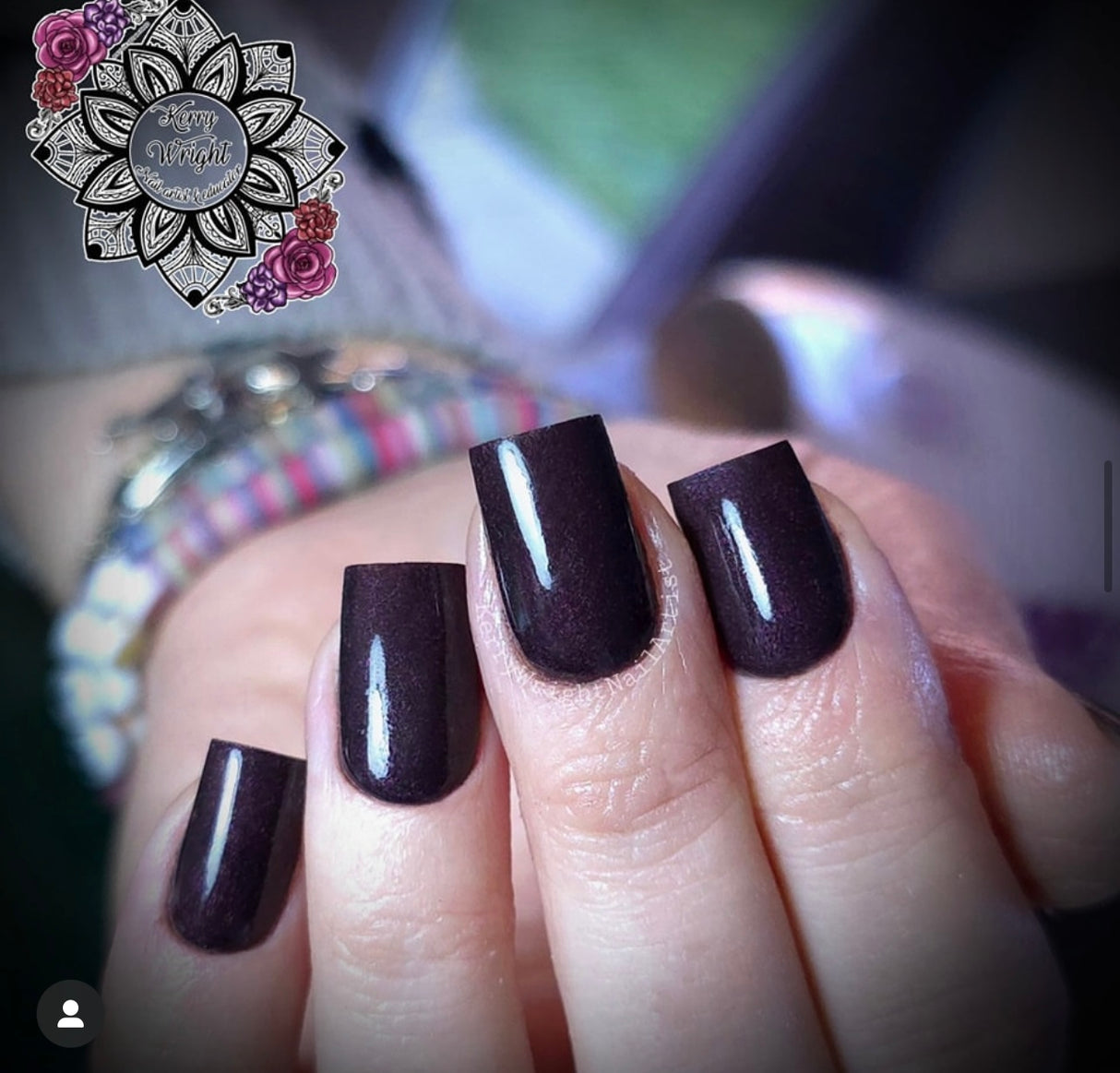Black Cherry  Powder Pot