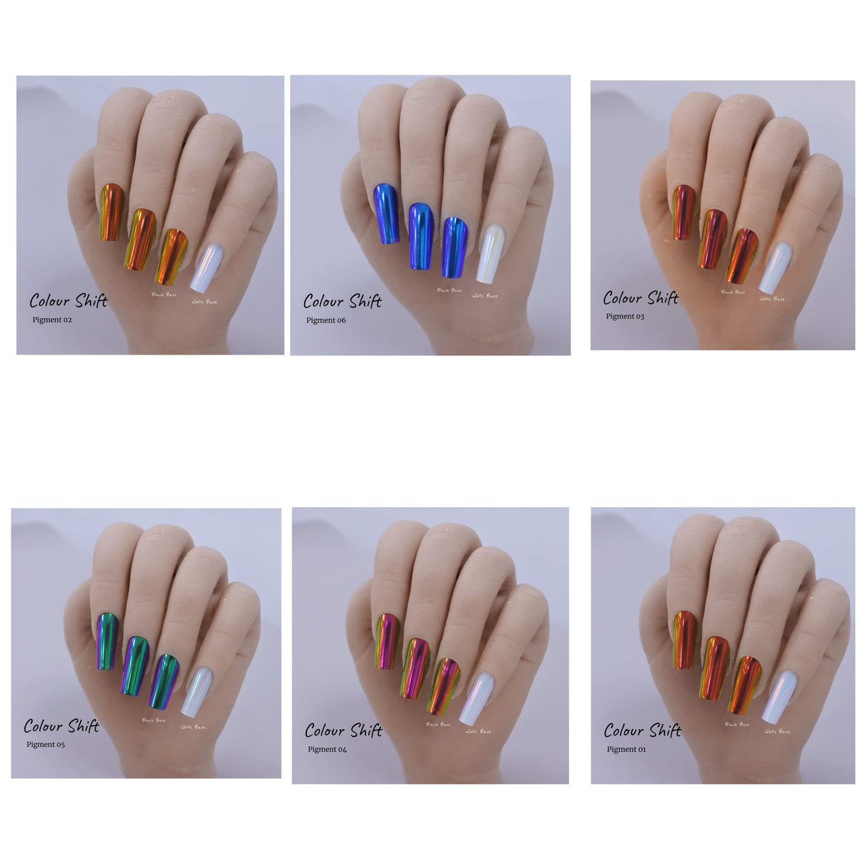 Colour Shift Pigments - Set of 6