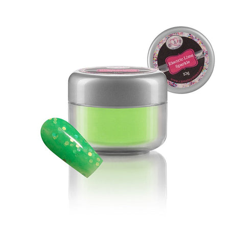 Electric Lime Sparkle Powder Pot