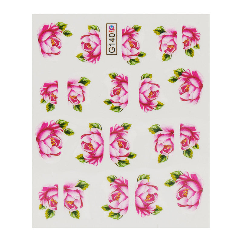 Pink Bloom Water Decals