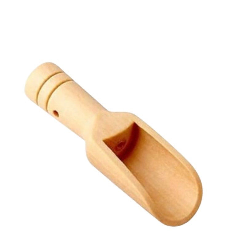 Mini wooden scrub scoop